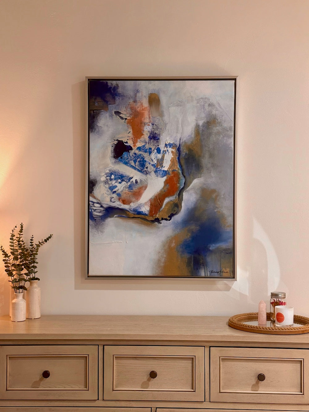 canvas pictures & large abstract wall art | female artist in Miami | Miriam Soberanes Fine Arts